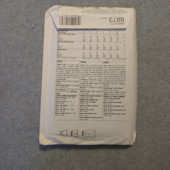Simplicity 8873 Girls Top Shorts Pants Pattern Size 2-6X Easy Sew Vintage - Picture 3 of 6
